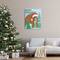Stupell Industries Totally Mammoth Christmas Scene Canvas Wall Art